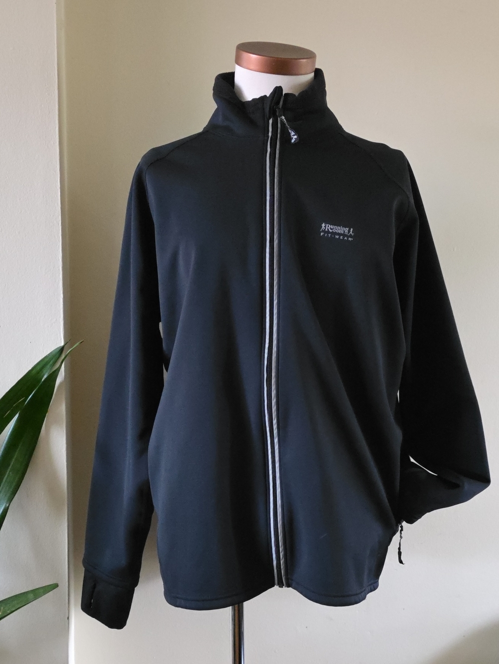 Running Room Fit Wear Polar Tech Lined Running Jacket - Black L (EUC)